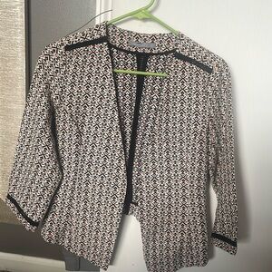 Octavia white/black/pink blazer